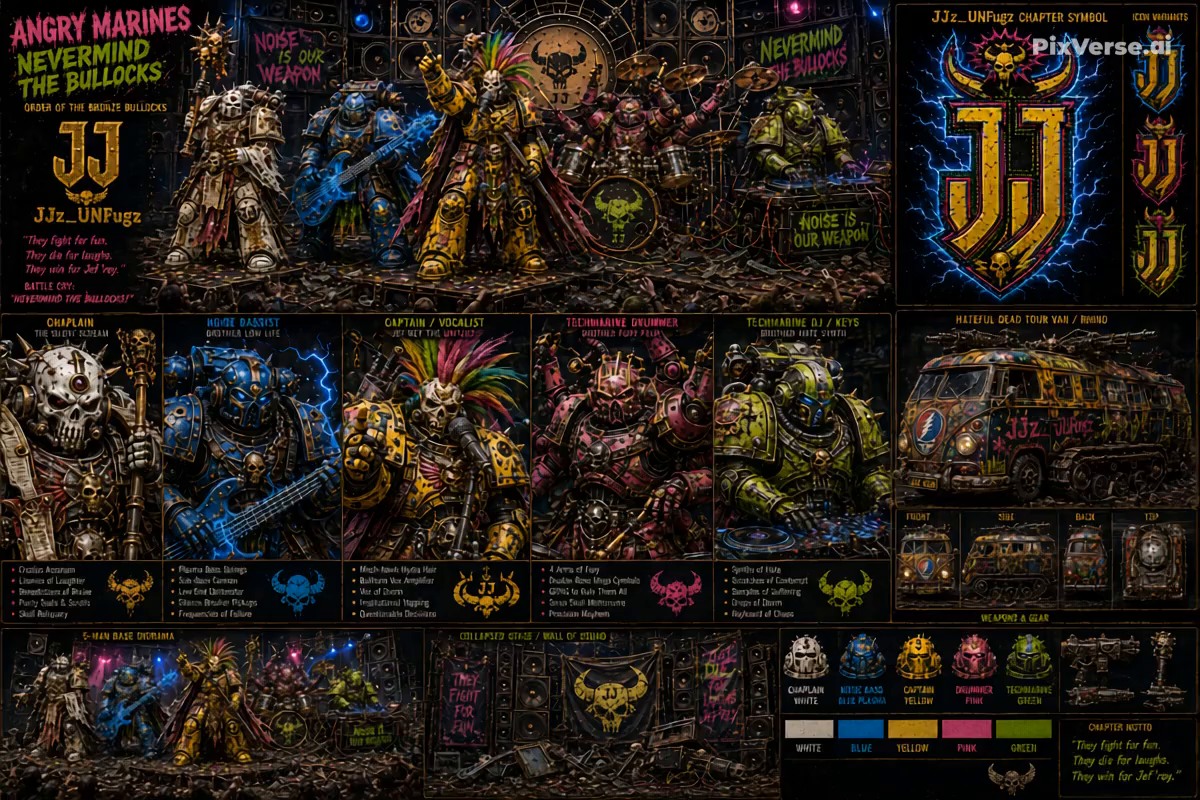 Grimdark tabletop roster